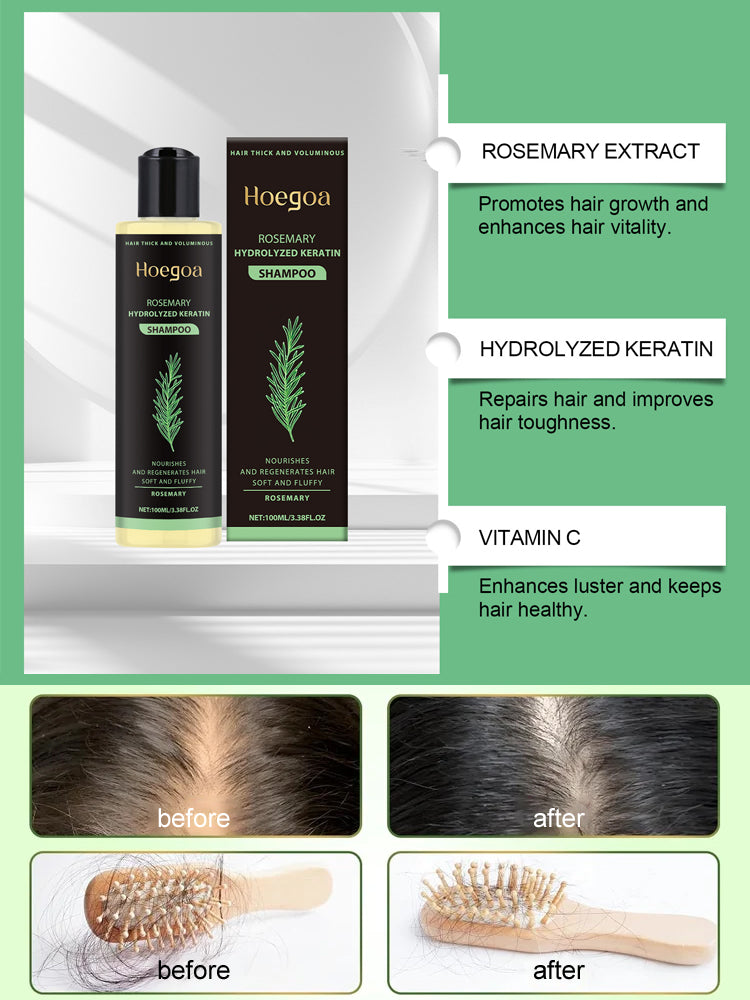 ⭐[The less hair, the better the effect] Herbal Essence Nourishing Repair Shampoo.👩‍⚕️Doctor-recommended! Formulated for thinning hair and severe hair loss.🌿Infused with rosemary + cinnamon extract—even bald spots grow new hair!