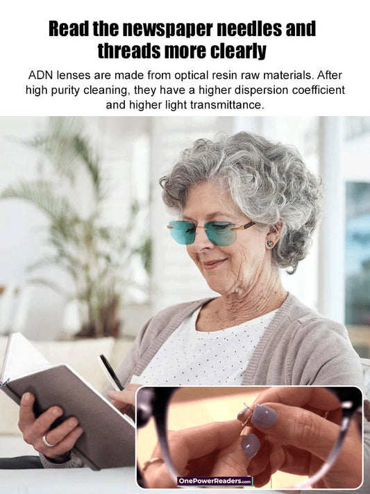 Smart Reading Glasses - Auto-Adjust 100-700 Degrees for Crystal-Clear Vision