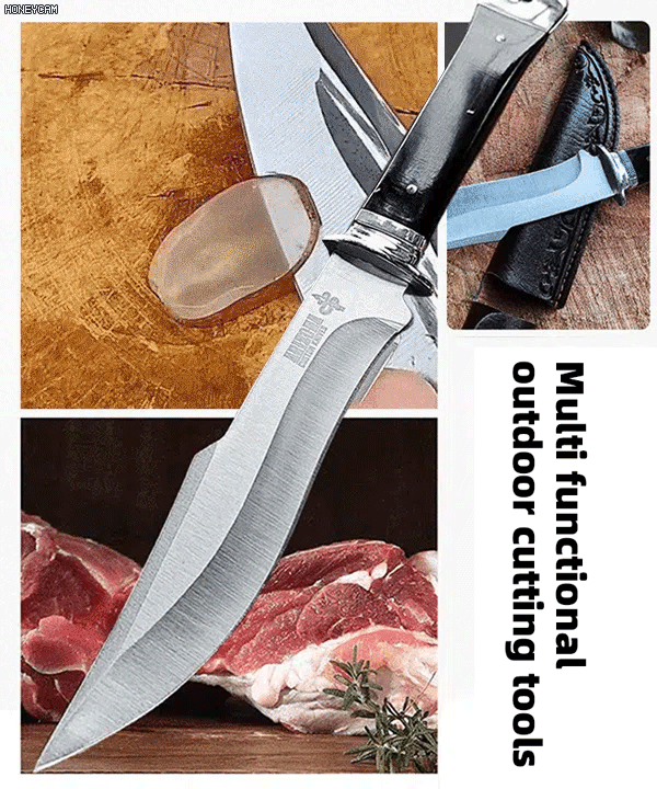 ⚡【Razor-Sharp Forever】Cuts Through Bone Like Butter，Full-Tang Steel, From Kitchen to Combat