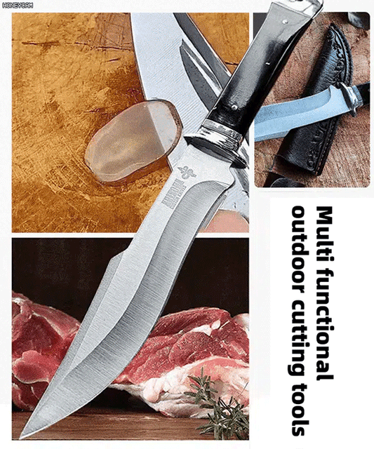 ⚡【Razor-Sharp Forever】Cuts Through Bone Like Butter，Full-Tang Steel, From Kitchen to Combat