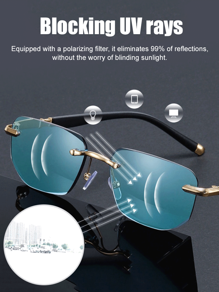 Smart Reading Glasses - Auto-Adjust 100-700 Degrees for Crystal-Clear Vision