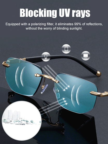 Smart Reading Glasses - Auto-Adjust 100-700 Degrees for Crystal-Clear Vision