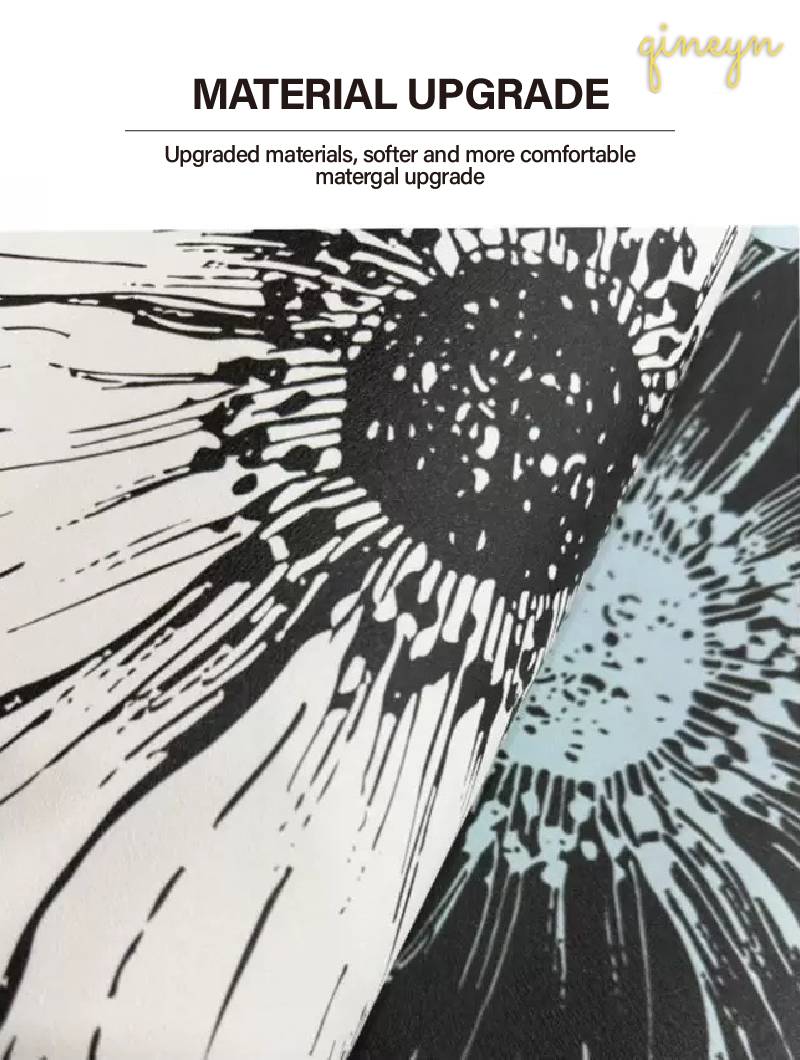 [Water-Absorbing & Oil-Resistant] Rose-Patterned Kitchen & Bathroom Diatomaceous Earth Drain Mat