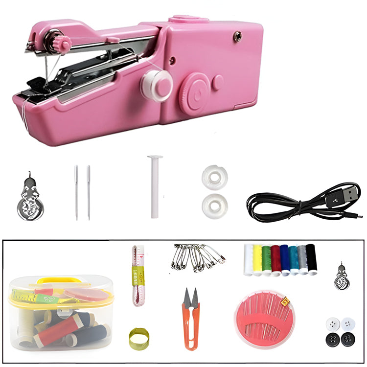 Multifunctional handheld small sewing machine