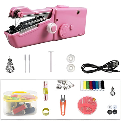 Multifunctional handheld small sewing machine