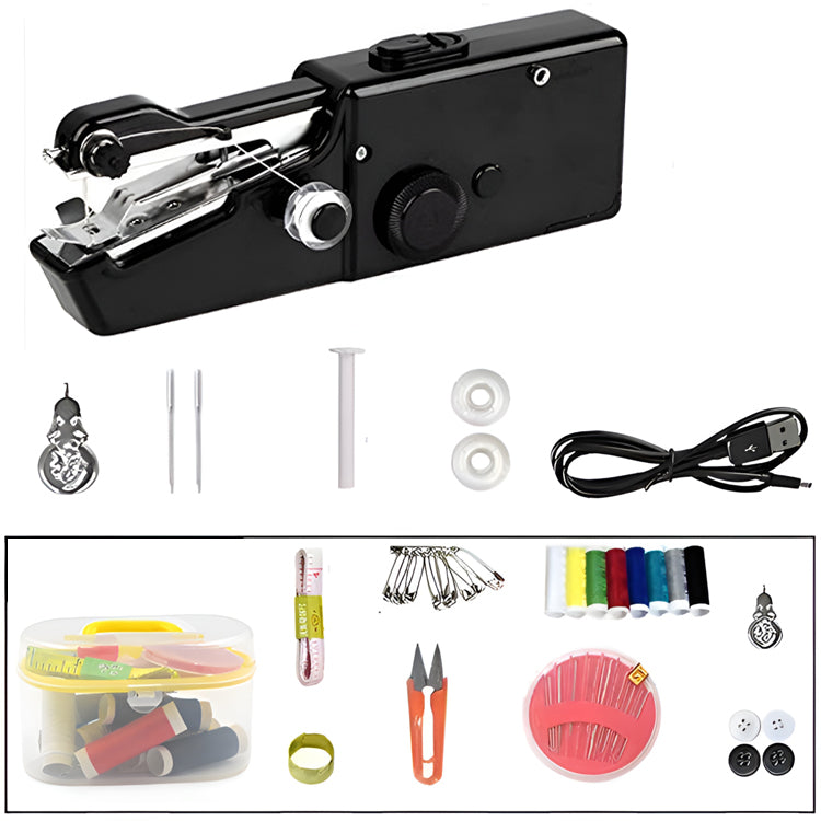 Multifunctional handheld small sewing machine