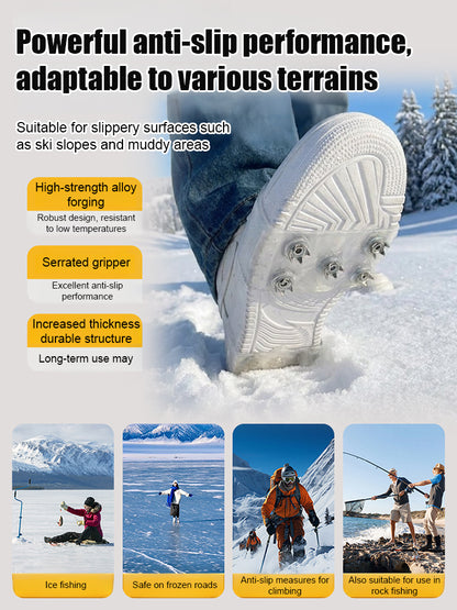 ❄️【Non-Slip Hero】Five-Claw Anti-Slip Shoe Grips—Extreme Traction❗