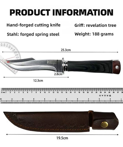 ⚡【Razor-Sharp Forever】Cuts Through Bone Like Butter，Full-Tang Steel, From Kitchen to Combat