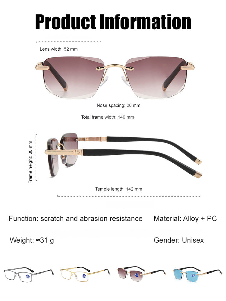 Smart Reading Glasses - Auto-Adjust 100-700 Degrees for Crystal-Clear Vision