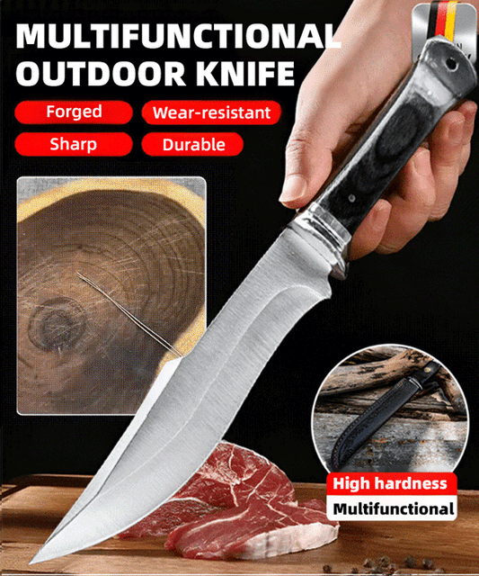 ⚡【Razor-Sharp Forever】Cuts Through Bone Like Butter，Full-Tang Steel, From Kitchen to Combat