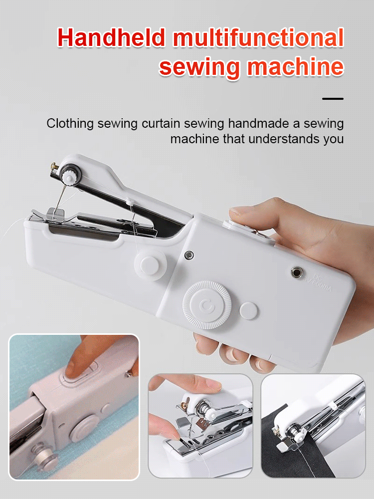Multifunctional handheld small sewing machine