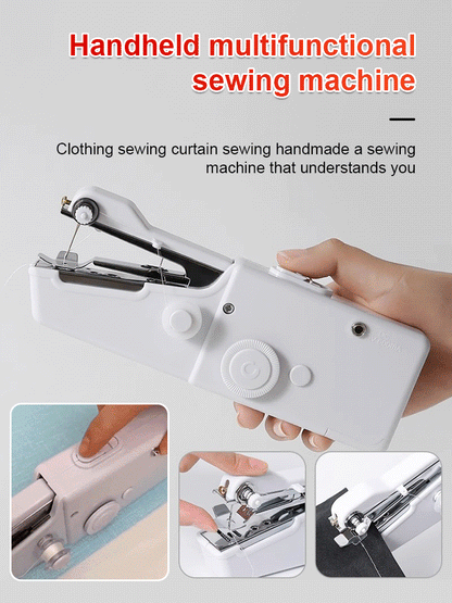 Multifunctional handheld small sewing machine