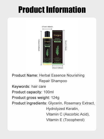⭐[The less hair, the better the effect] Herbal Essence Nourishing Repair Shampoo.👩‍⚕️Doctor-recommended! Formulated for thinning hair and severe hair loss.🌿Infused with rosemary + cinnamon extract—even bald spots grow new hair!