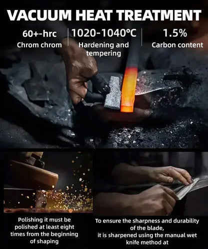 ⚡【Razor-Sharp Forever】Cuts Through Bone Like Butter，Full-Tang Steel, From Kitchen to Combat